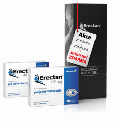 2x Erectan 400 mg + intim gél zadarmo